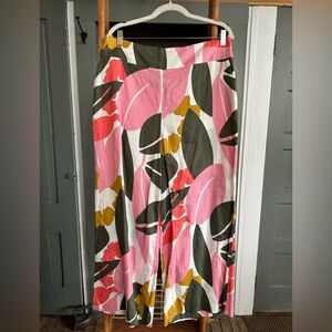Boden Women's Wide Leg Crop. Floral US 12 UK 16